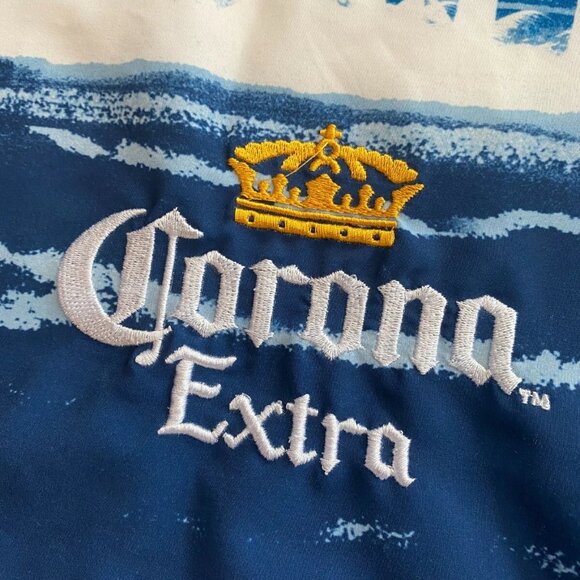 Corona Extra Swim Trunks Shorts Beach Palm All Over Print Men Size L With Defect - Picture 4 of 7